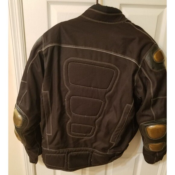 Biker Design Collection Padded Reflector Motorcycle Jacket with Gloves Size XL - Picture 4 of 12